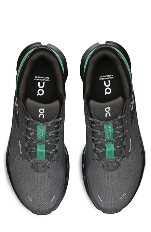 On Breathable Waterproof Cloudrunner Sneakers In Black