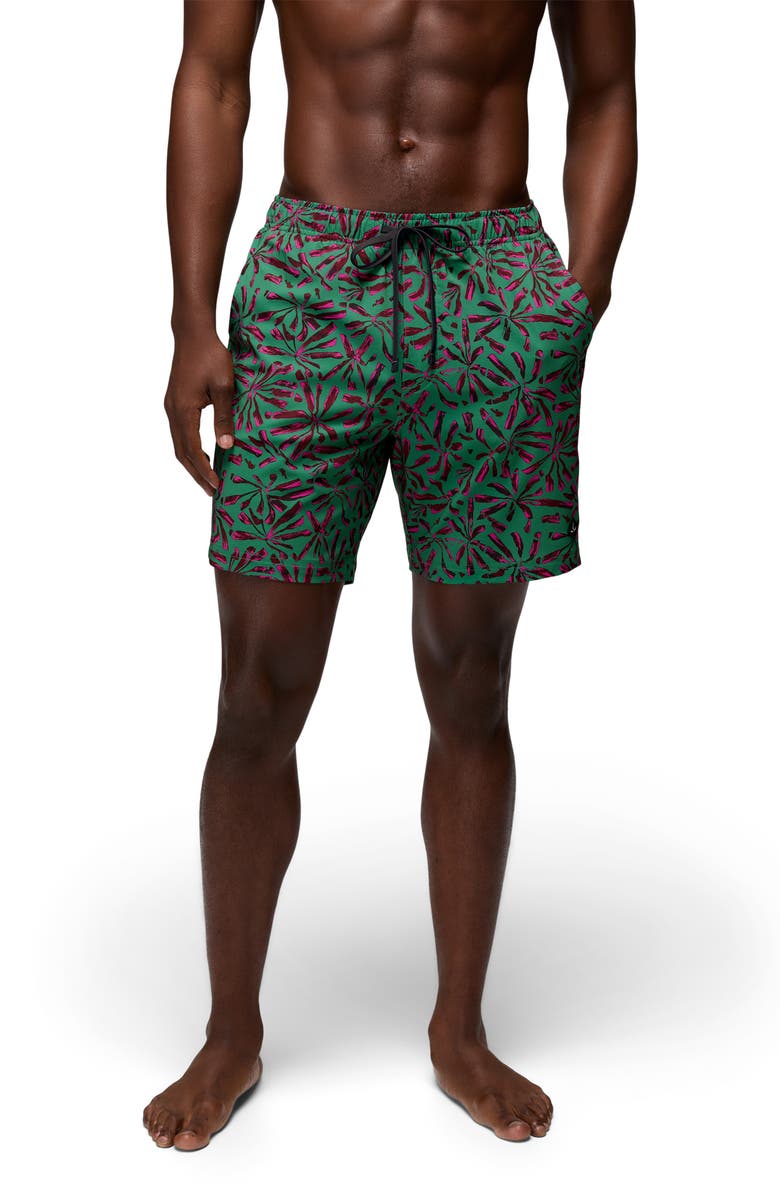 prAna La Jolla Board Shorts, Alternate, color, Jade Grounded