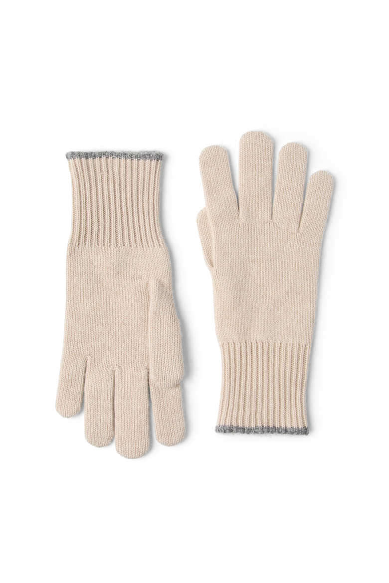 Cashmere knit gloves, Main, color, Sand