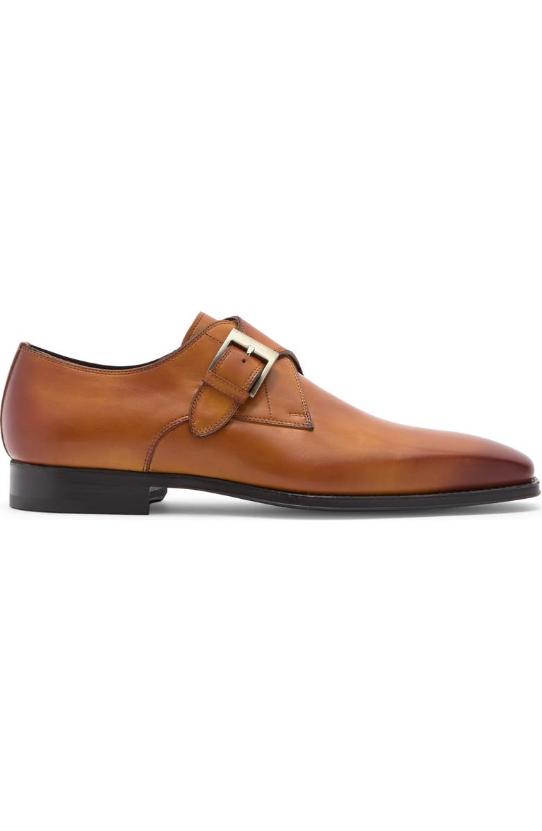 Magnanni Veleta Monk Shoe, Alternate, color, Cuero
