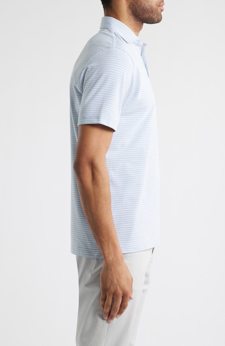 Crown Crafted Albatross Stripe Pima Cotton Blend Polo