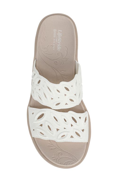 LIFESTRIDE LIFESTRIDE DELIGHT PLATFORM WEDGE SLIDE SANDAL 
