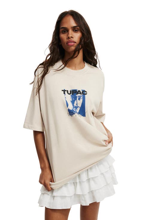 Women's The Lcn Music Premium Boxy Graphic Tee