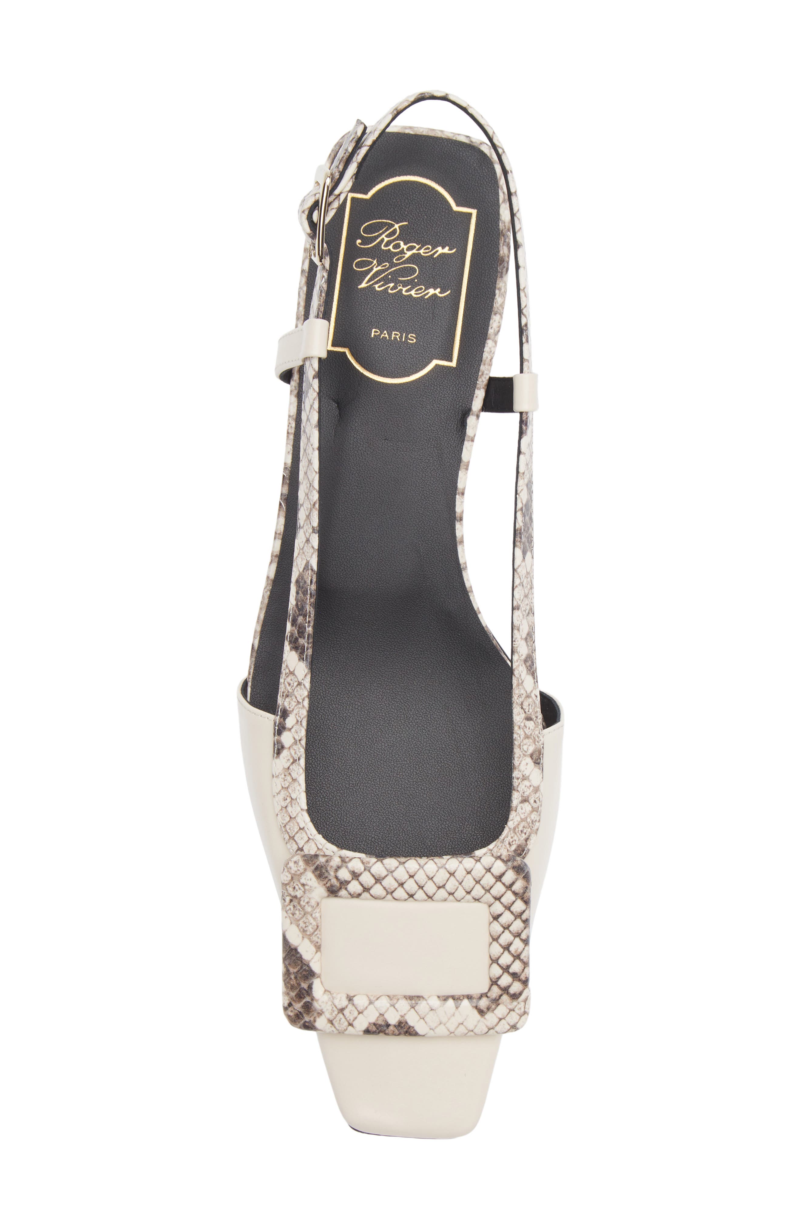 Belle Vivier Slingback Flat, Alternate, color, CIRE
