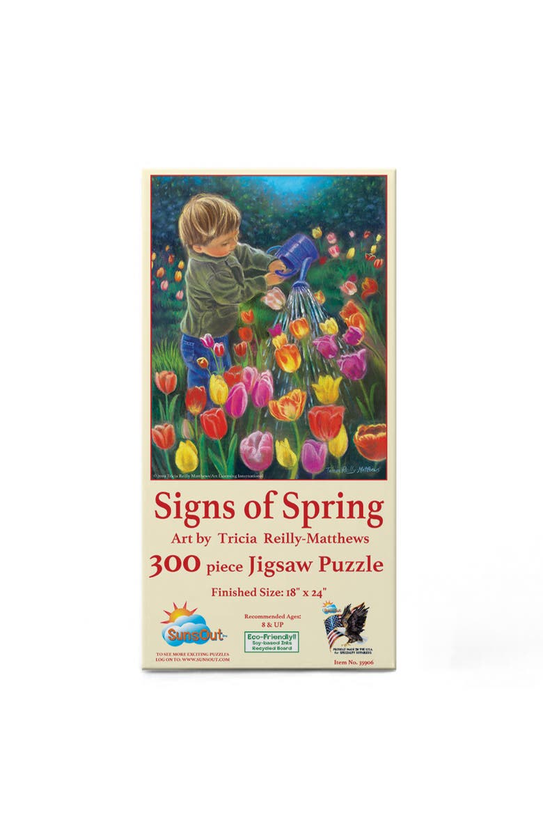 Sunsout Signs of Spring 300 piece Jigsaw Puzzle for Adults, Alternate, color, Multicolor