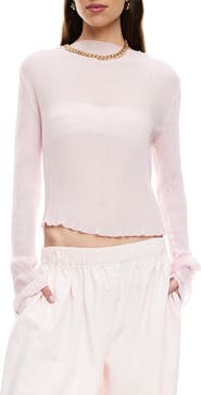 LIONESS Ford Long Sleeve Plissé Top