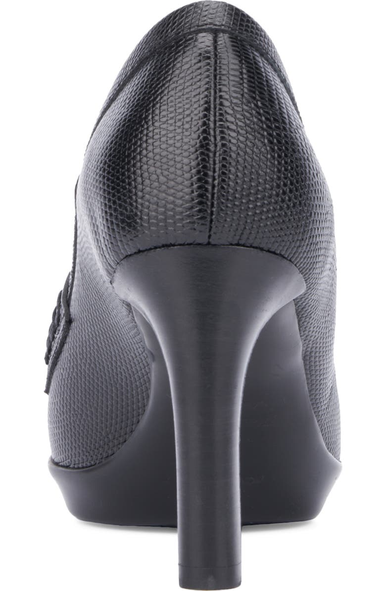 Aquatalia Rella Weatherproof Mini Lizard Embossed Penny Loafer Pump, Alternate, color,