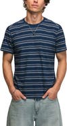 Lucky Brand Stripe Cotton T-Shirt