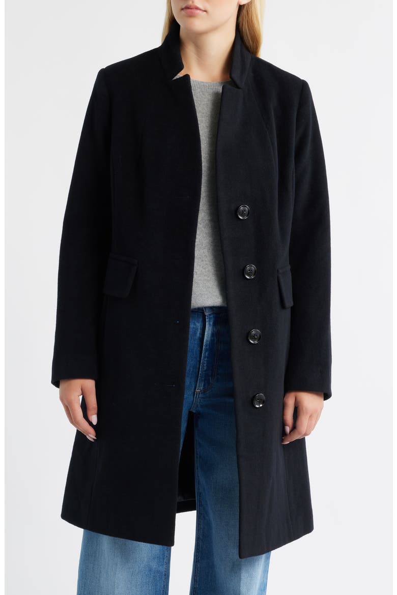 Wool Blend Coat, Alternate, color, BLACK