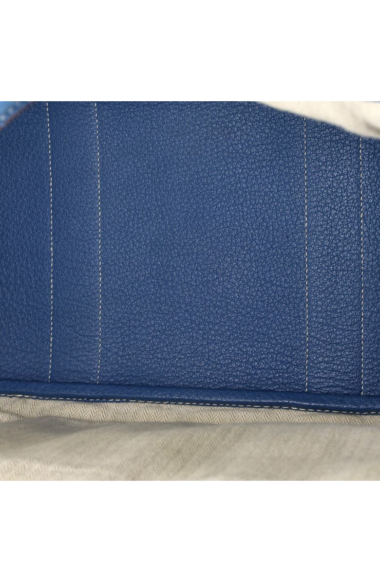 Pre-Owned Hermes Garden Party Tote Leather 36, Alternate, color, Bleu Jean