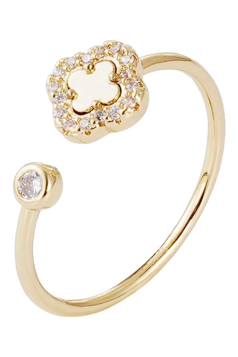 3-Piece Mixed Clover Jewelry Set, Alternate, color, GOLD