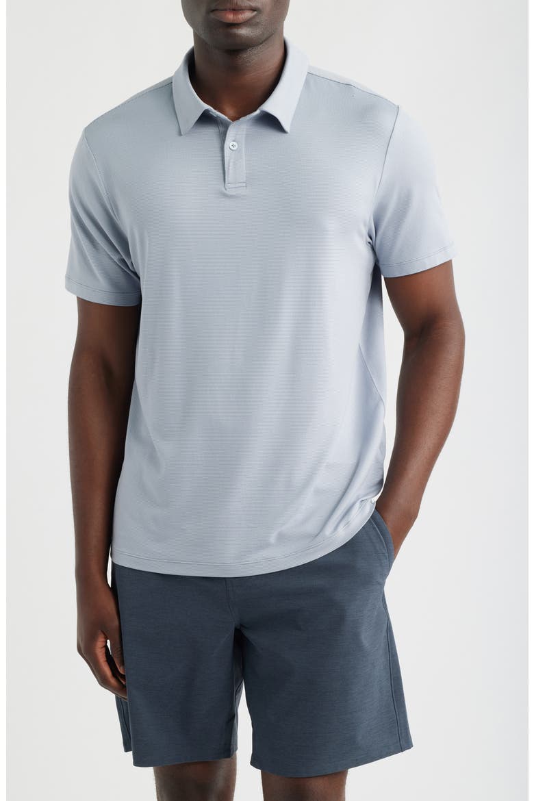 Dynamic Stripe Polo, Main, color, BLUE DELICATE STRIPE