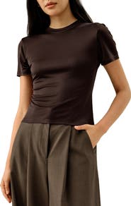 Lilysilk Slim Fitted Silk Jersey Tee