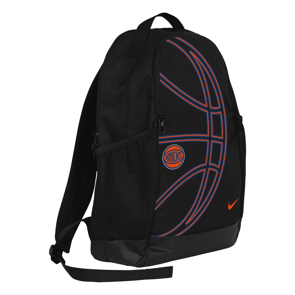 Nike Black New York Knicks Brasilia 2.0 Backpack, Main, color, 