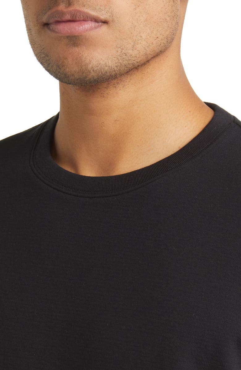 FRAME Duo Fold Cotton T-Shirt, Alternate, color, Noir