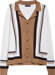 Dolce&Gabbana Colorblock Virgin Wool & Silk Cardigan