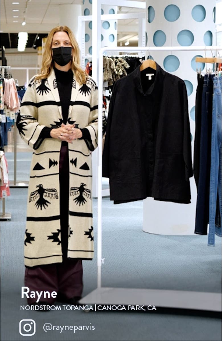 Stand Collar Organic Cotton & Hemp Jacket, sales video thumbnail