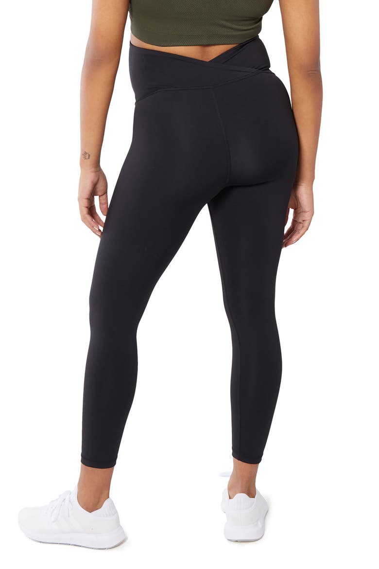 Performance 7/8 Maternity Leggings, Alternate, color, BLACK