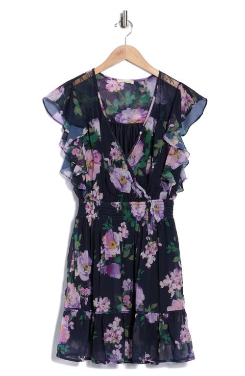 LOVESTITCH LOVESTITCH FLORAL CAP SLEEVE FIT & FLARE DRESS
