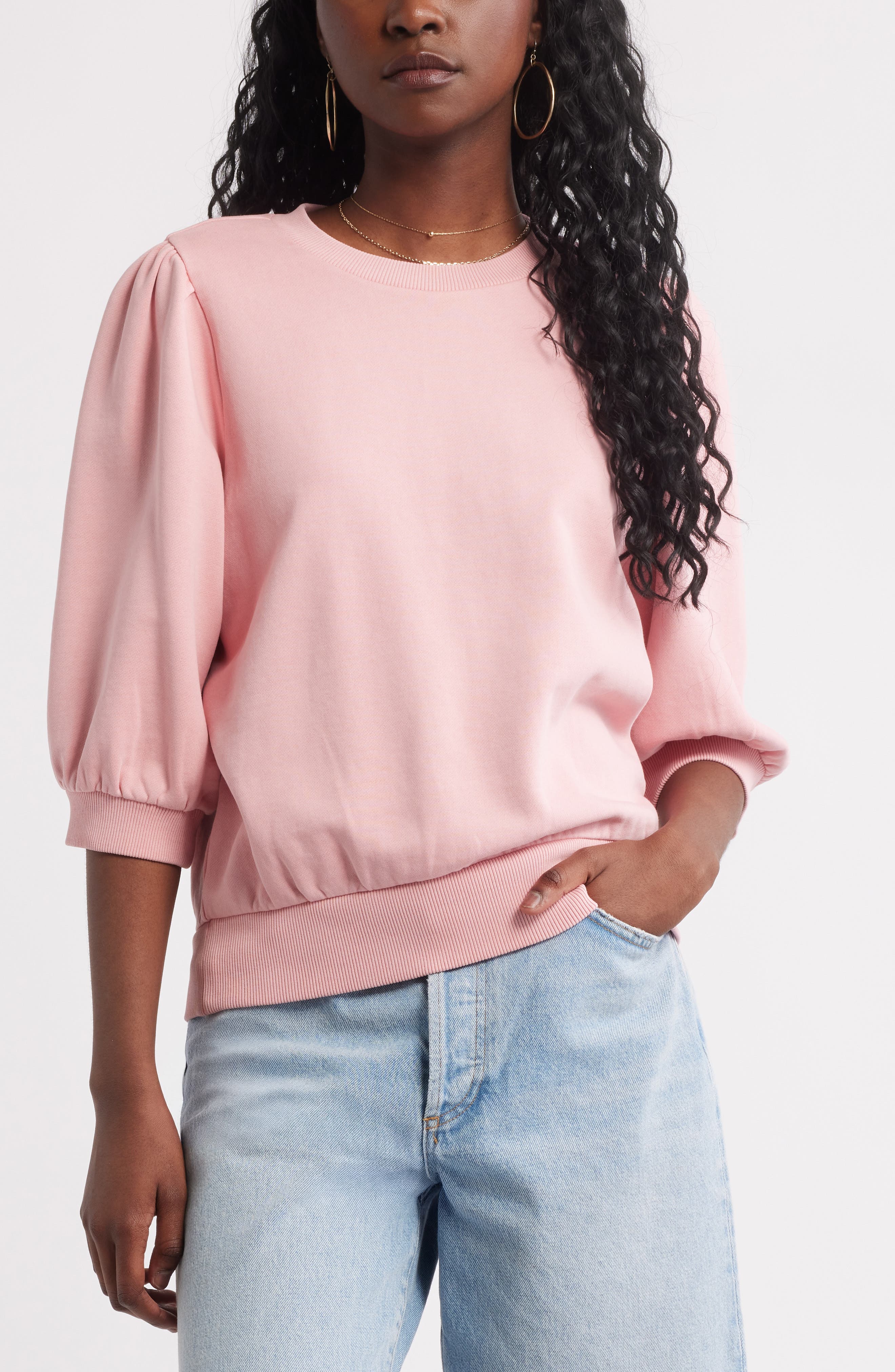 Treasure & Bond Puff Sleeve Sweatshirt