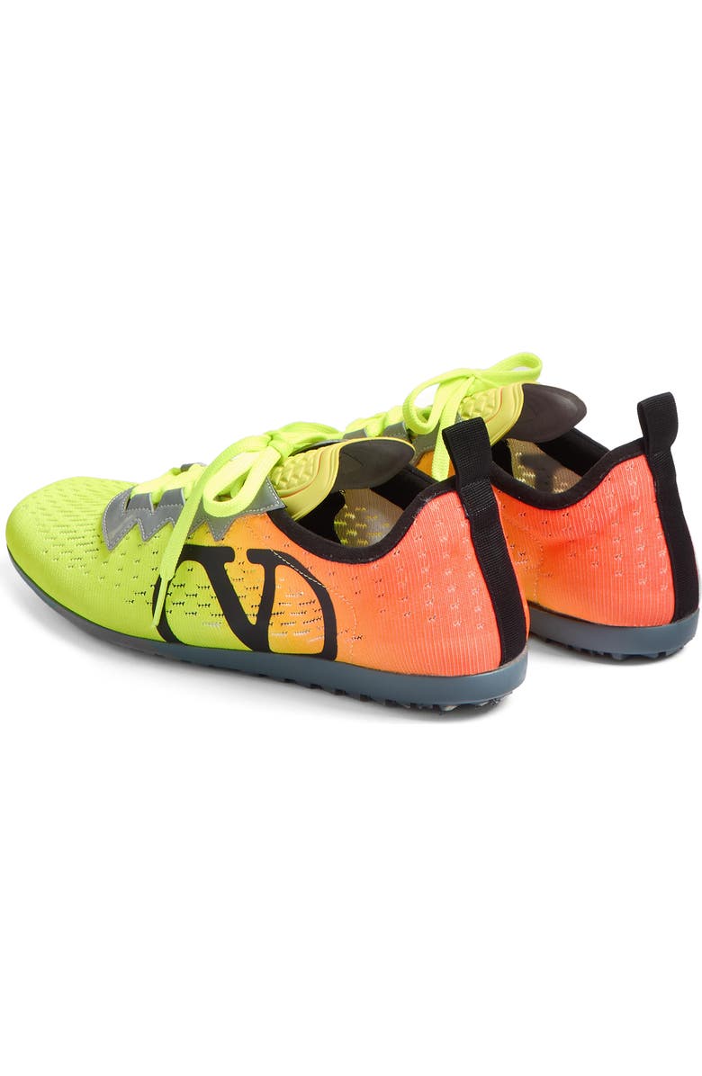 Valentino Garavani Chromathon Ombré Sneaker, Alternate, color, Lime/ Orange Fluo