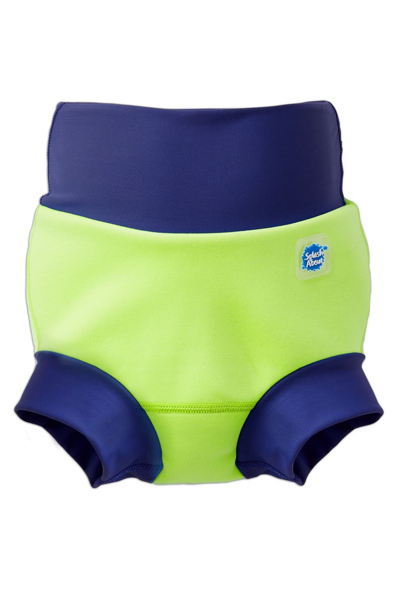 Happy Nappy™ Reusable Swim Diaper, Main, color, Lime/Navy