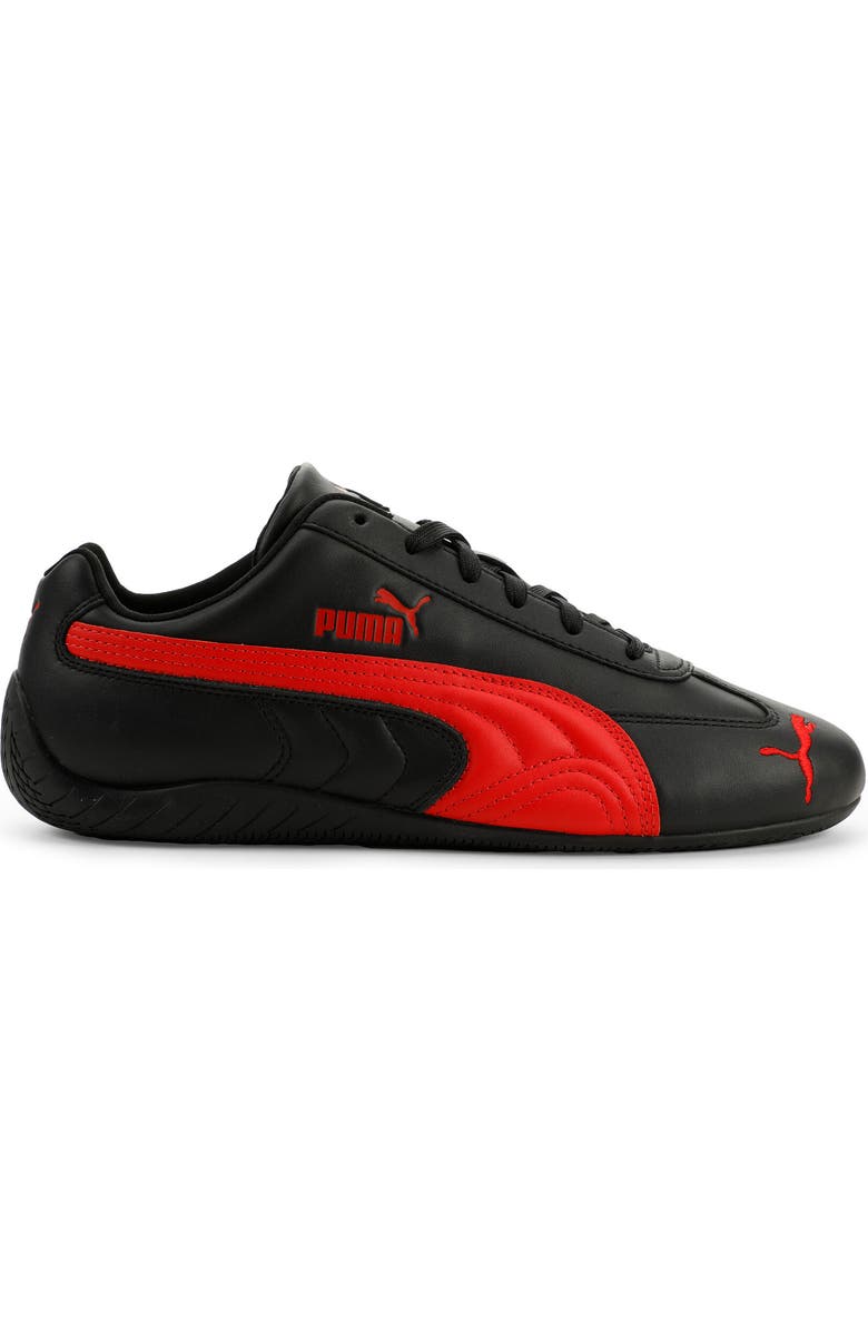 PUMA Speedcat Leather Sneaker, Alternate, color, Black Red