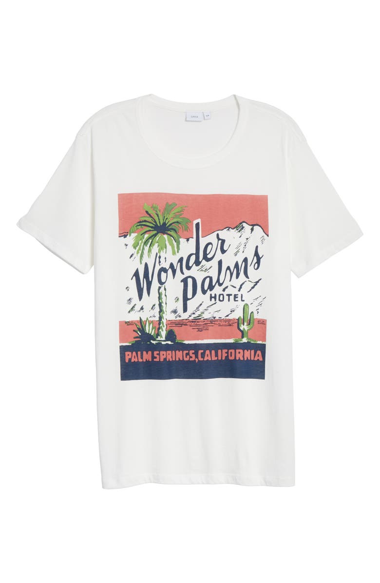 Onia Johnny Wonder Palms T-Shirt, Alternate, color, 