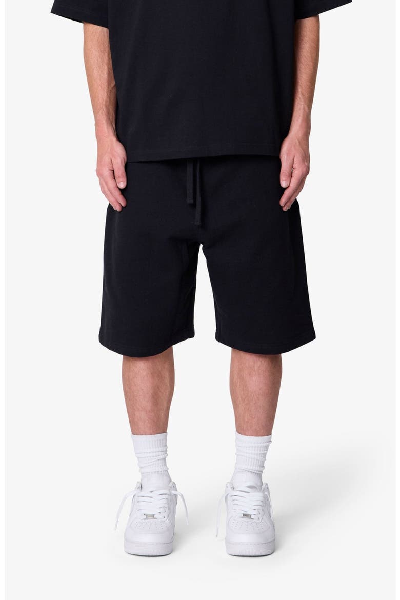 Heavy Basic Cotton Sweatshorts, Main, color, BLACK