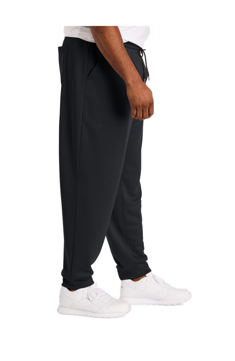 Reebok Big & Tall Birdseye Performance Textured Joggers, Alternate, color, Black