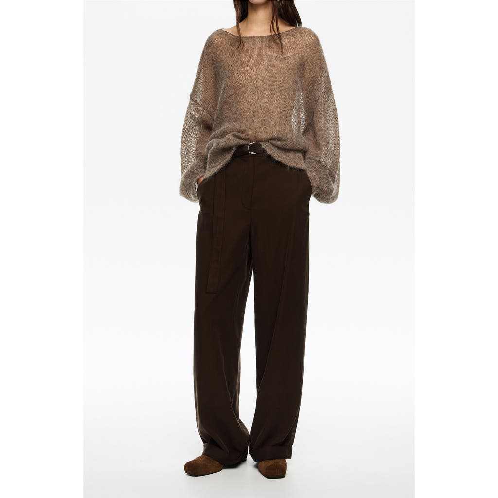 Bimba Y Lola Flared Trousers In Brown