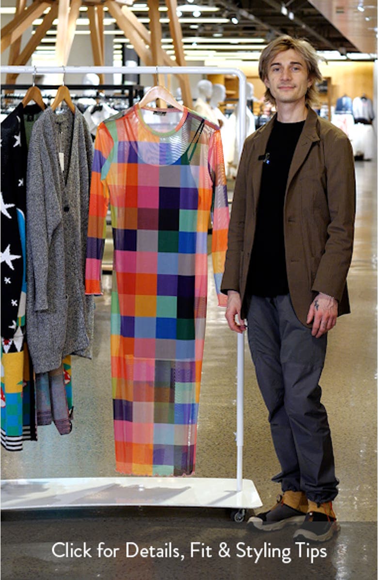 Mad About You Long Sleeve Mesh Midi Dress, sales video thumbnail