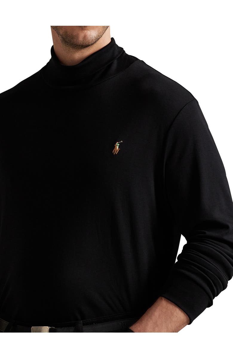 Polo Ralph Lauren Big & Tall Soft Turtleneck, Alternate, color, Black