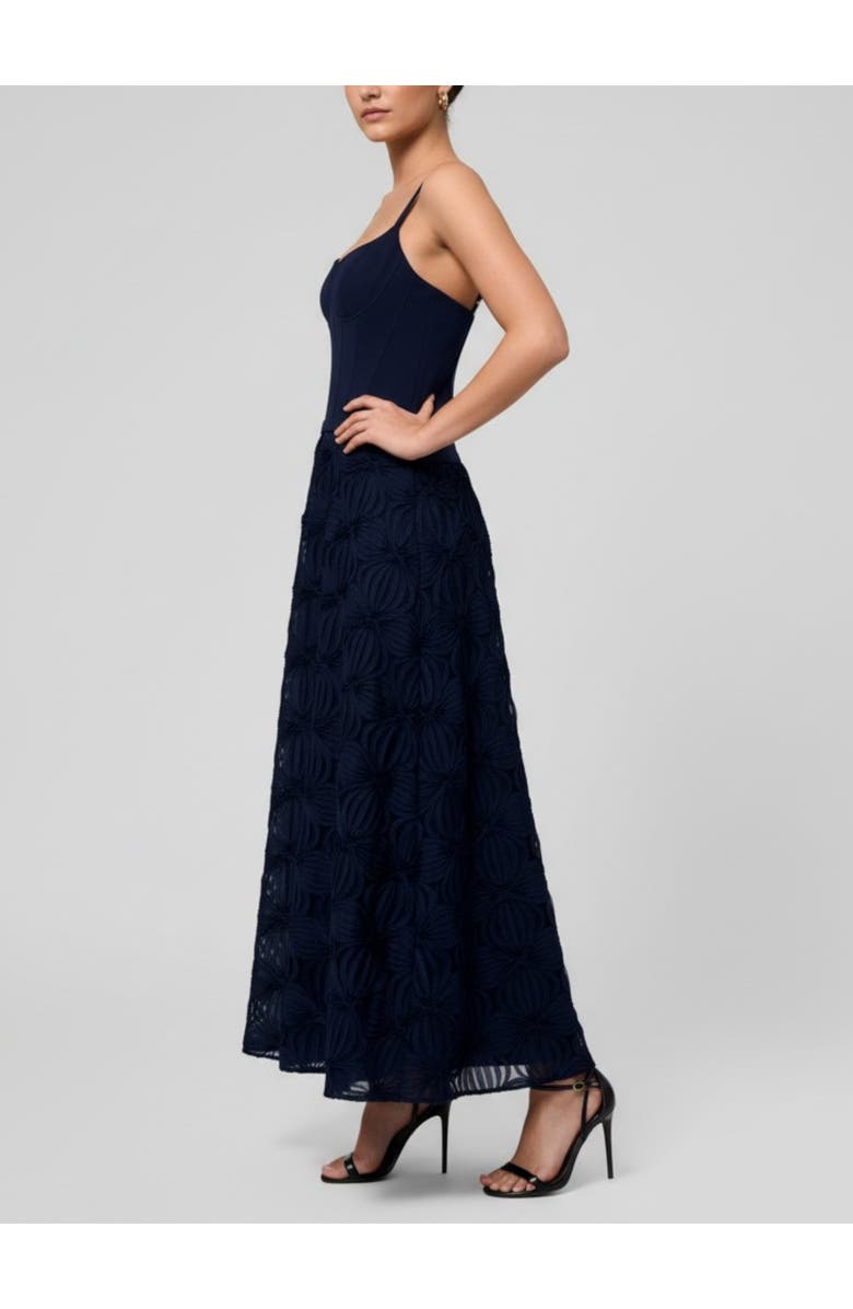 RACHEL Rachel Roy Mira Square Neck Maxi Dress, Alternate, color, Navy