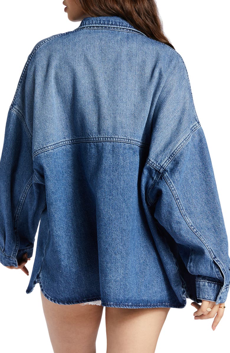 Roxy Main Character Oversize Denim Jacket, Alternate, color,