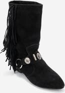 Forever & Always Shoes Selora Leather Buckle Western Boot