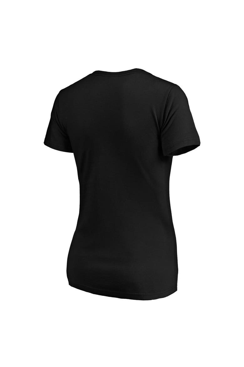 Women's Fanatics Branded Black Chicago White Sox Live For It V-Neck T-Shirt, Alternate, color, BLACK