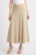Misook Metallic Rib Maxi Skirt