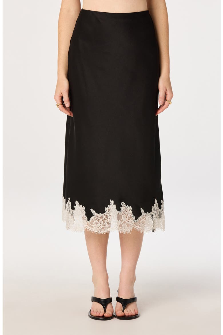 Blossom Lace Trim Midi Skirt (Women) | Nordstrom