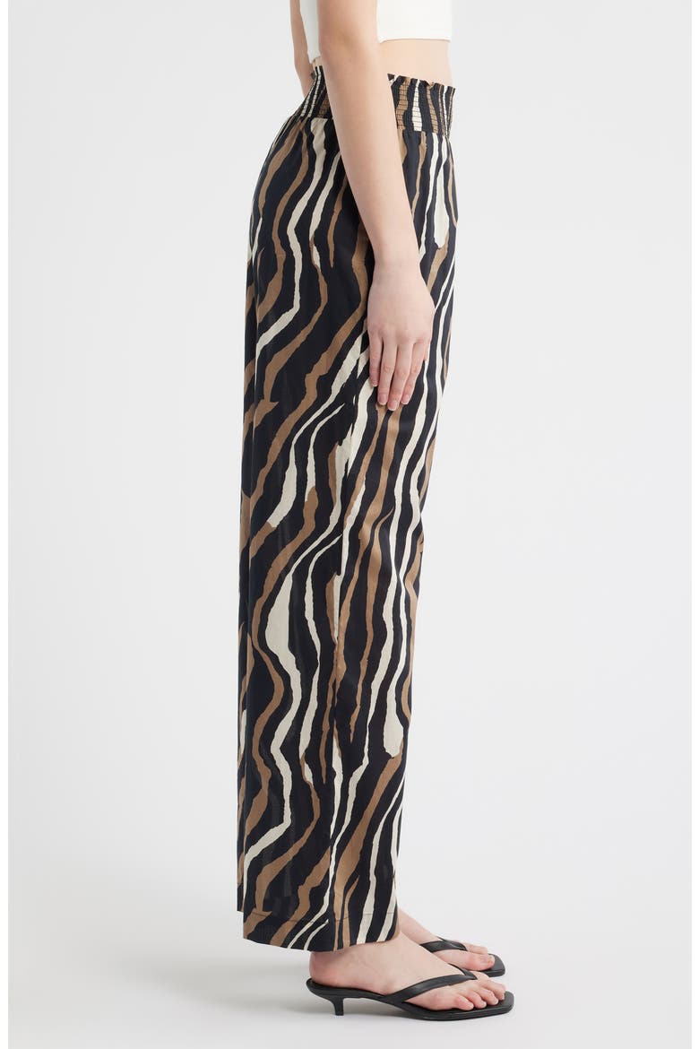 Brendon Print Wide Leg Pants, Alternate, color, CANYON STRIPE