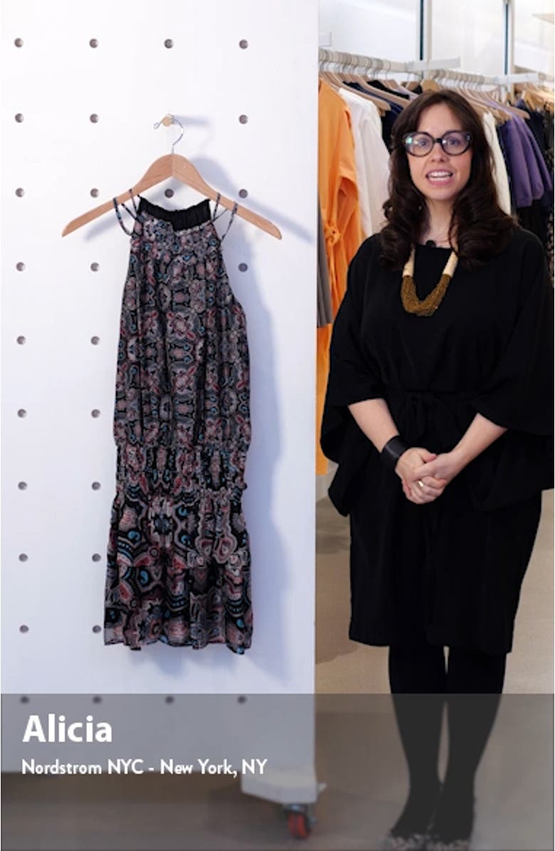 Brady Paisley Halter Dress, sales video thumbnail