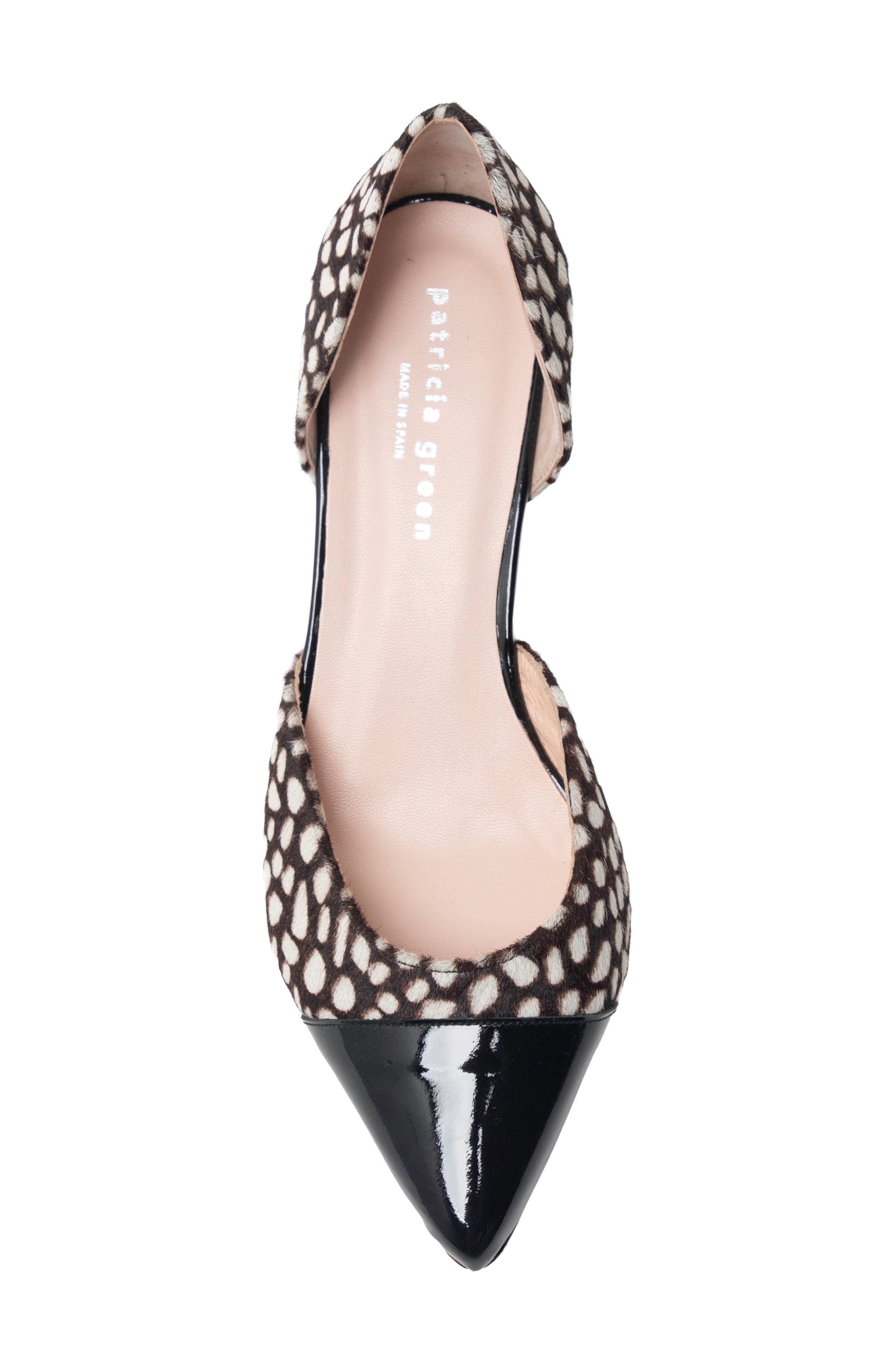 Ravello Genuine Calf Hair d'Orsay Pump, Alternate, color, BLACK/WHITE SPOTTED HAIRCALF