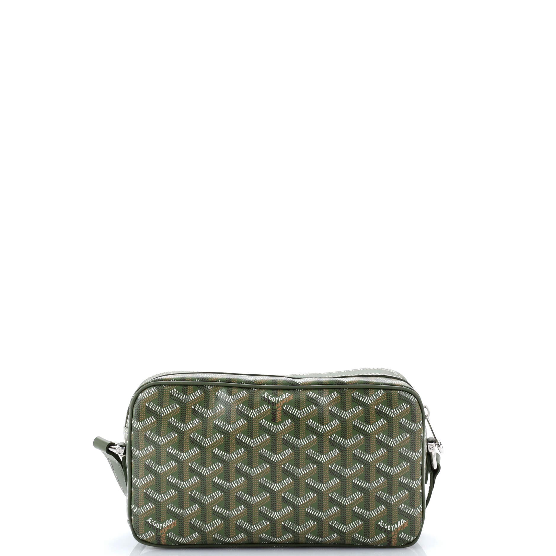 Pre-Owned Goyard Cap Vert Bag Printed Coated Canvas, Alternate, color, Green