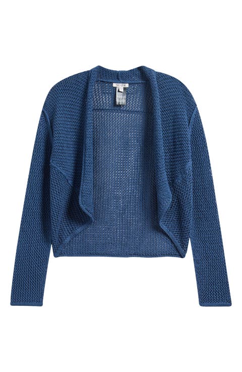 Mesh Stitch Cocoon Cardigan (Petite)