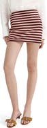 MANGO Stripe Knit Miniskirt