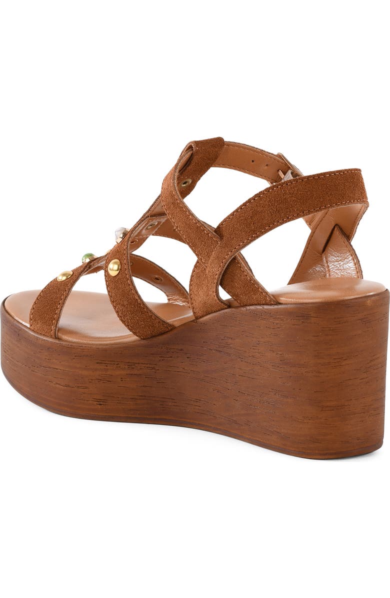 Seychelles Ticket to Ride Slingback Platform Wedge Sandal, Alternate, color, Brown