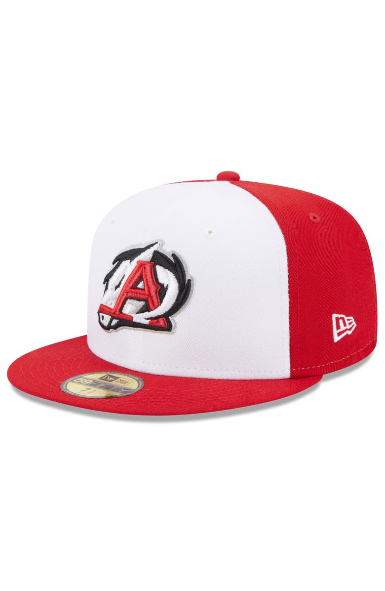 New Era Men's New Era White Arkansas Travelers Authentic Collection Alternate Logo 59FIFTY Fitted Hat, Main, color, White