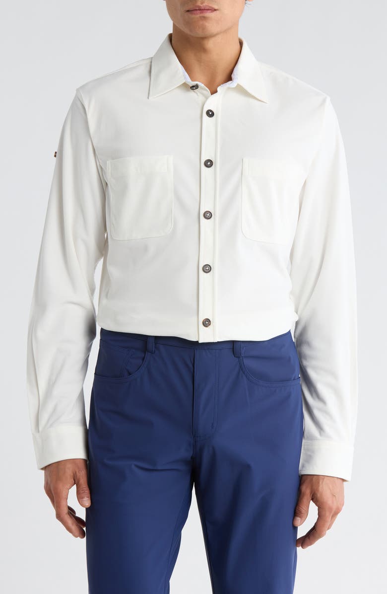 Swannies Dawson Button-Up Shirt, Main, color, Pearl
