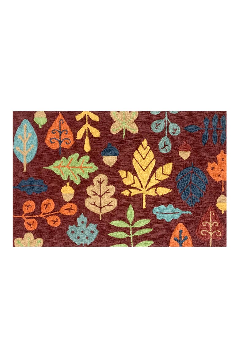 Fall Icon Doormat, Main, color, RED/ MULTI