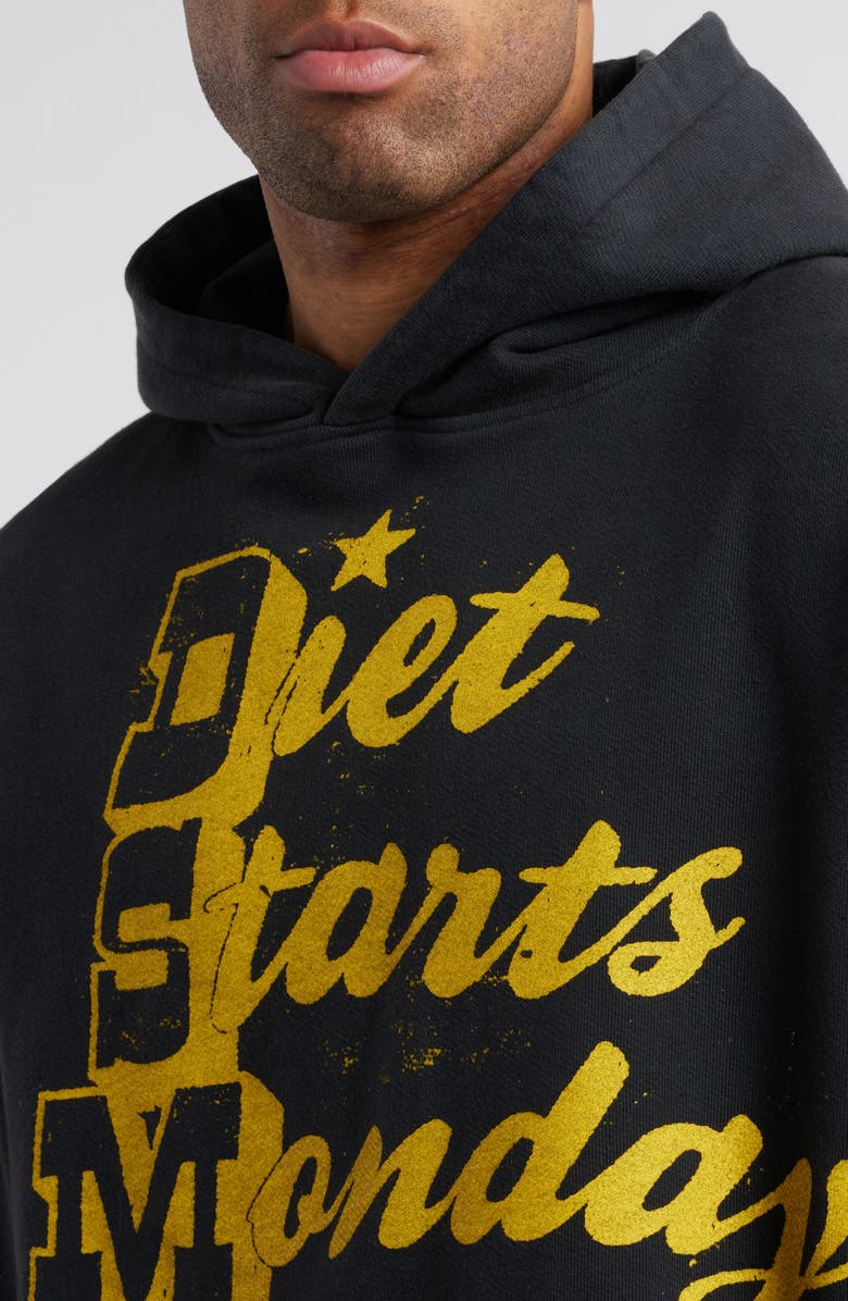 DIET STARTS MONDAY Star Logo French Terry Graphic Hoodie, Alternate, color, 